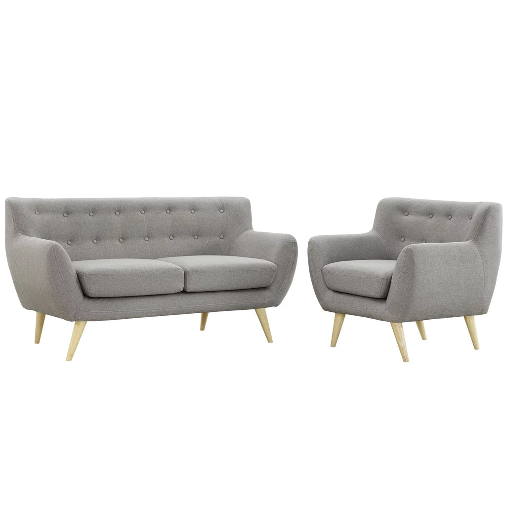 Light Gray 2 Piece Living Room Set B325724