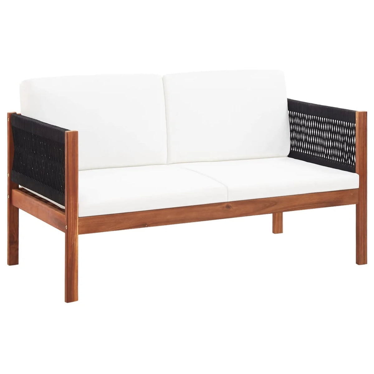 2-Seater Acacia Wood Patio Sofa V83537