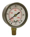 Stainless Steel 304 Liquid Filled Pressure Gauge O660256