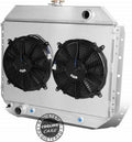 3 Row Core Aluminum Radiator with Shroud and 2X12'' Fan S855