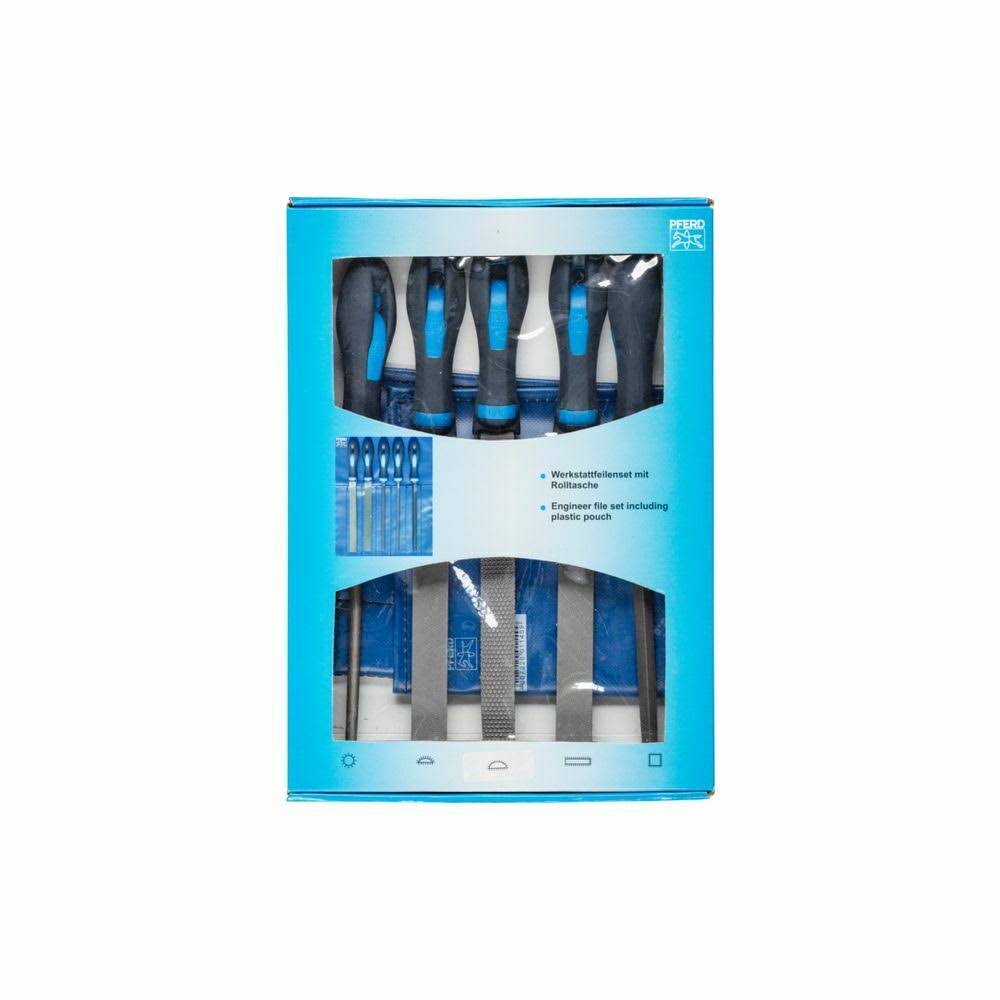 8" File Set 5 Machinist Files in Pouch L887756