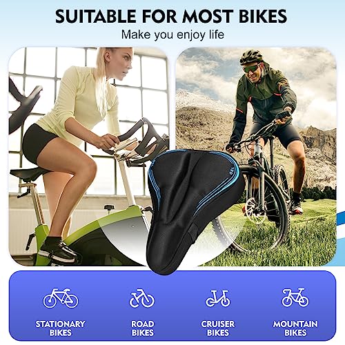 Gel Memory Foam Bike Seat Cushion Cover P538243