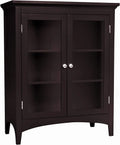 Wooden Floor Cabinet with 2 Glass Doors B1434