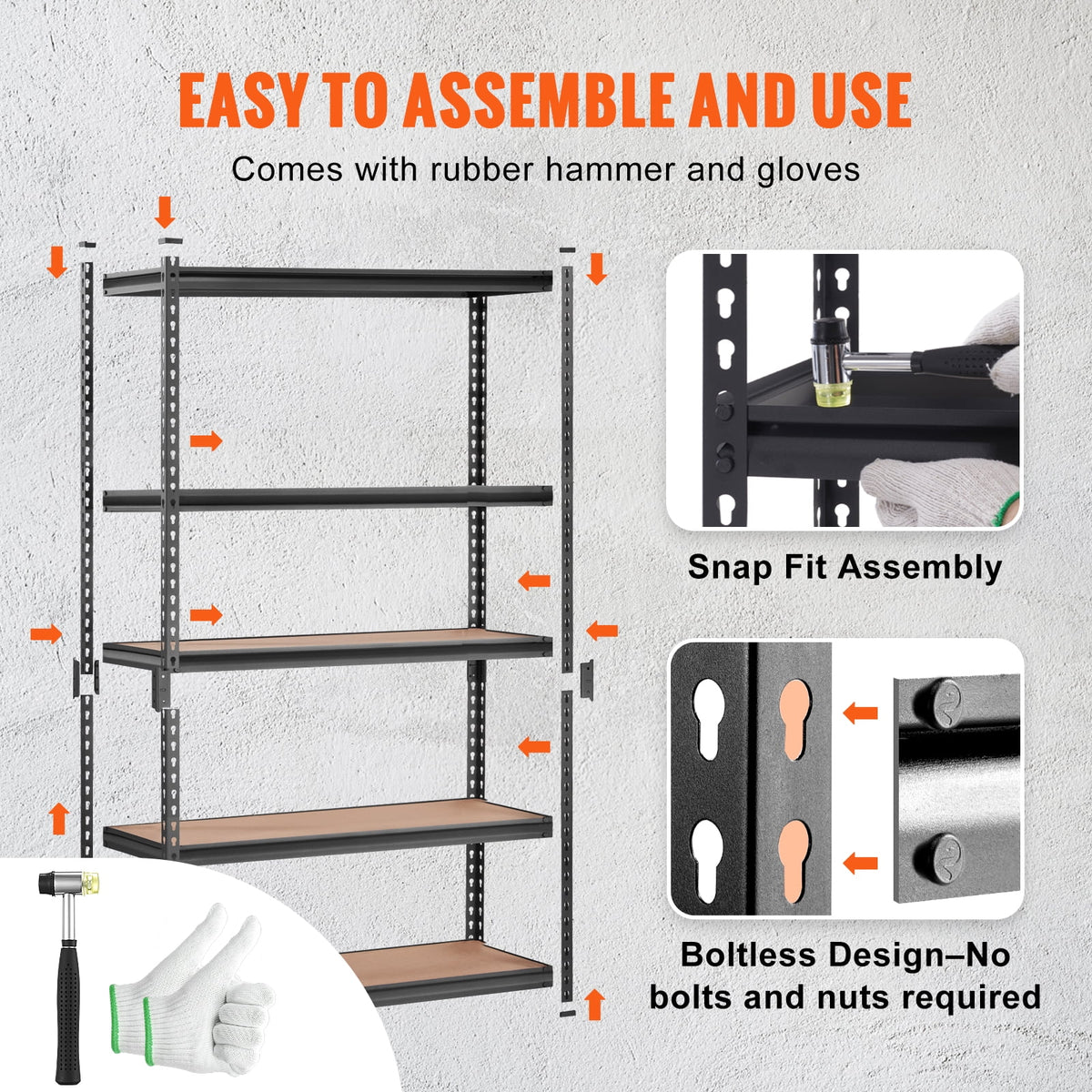 5-Tier Adjustable Storage Shelving Unit X73727