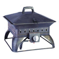 Square Portable Propane Fire Pit 14.6 in. H x 18.7 in. W x 18.7 in. D Porcelain T869