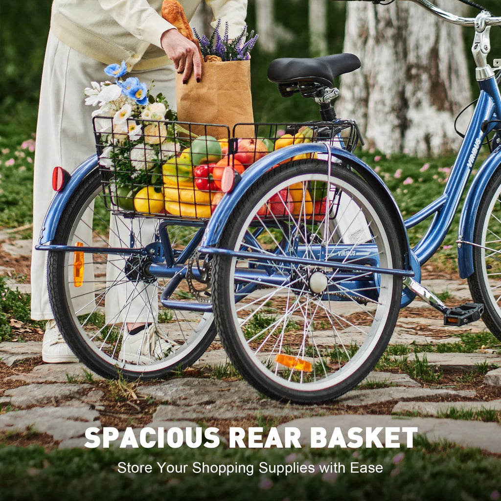 24 Inch 350W Electric Tricycle 36V 10Ah Navy X22381