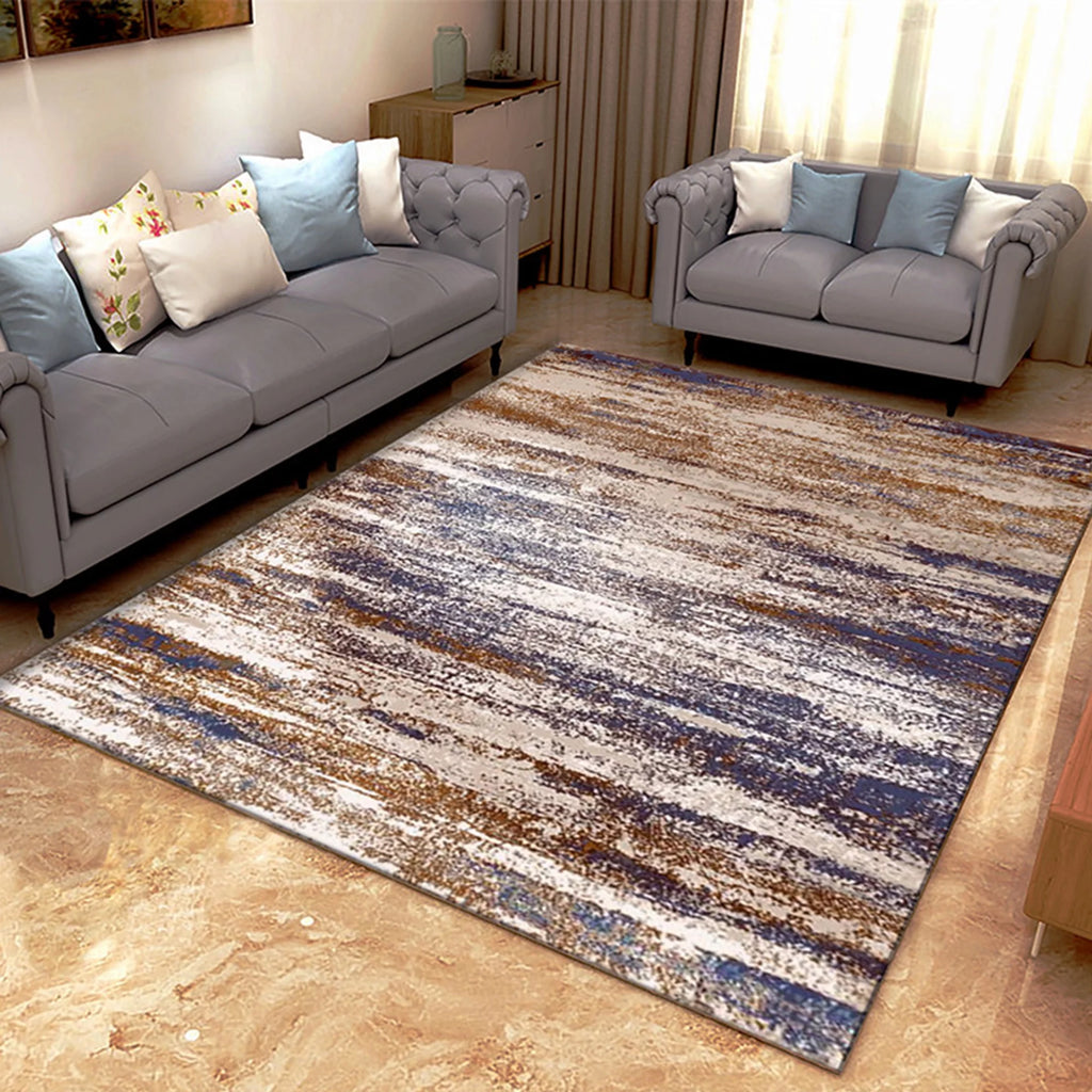 Abstract Faded Boho Vintage Diamond Area Rug U25282
