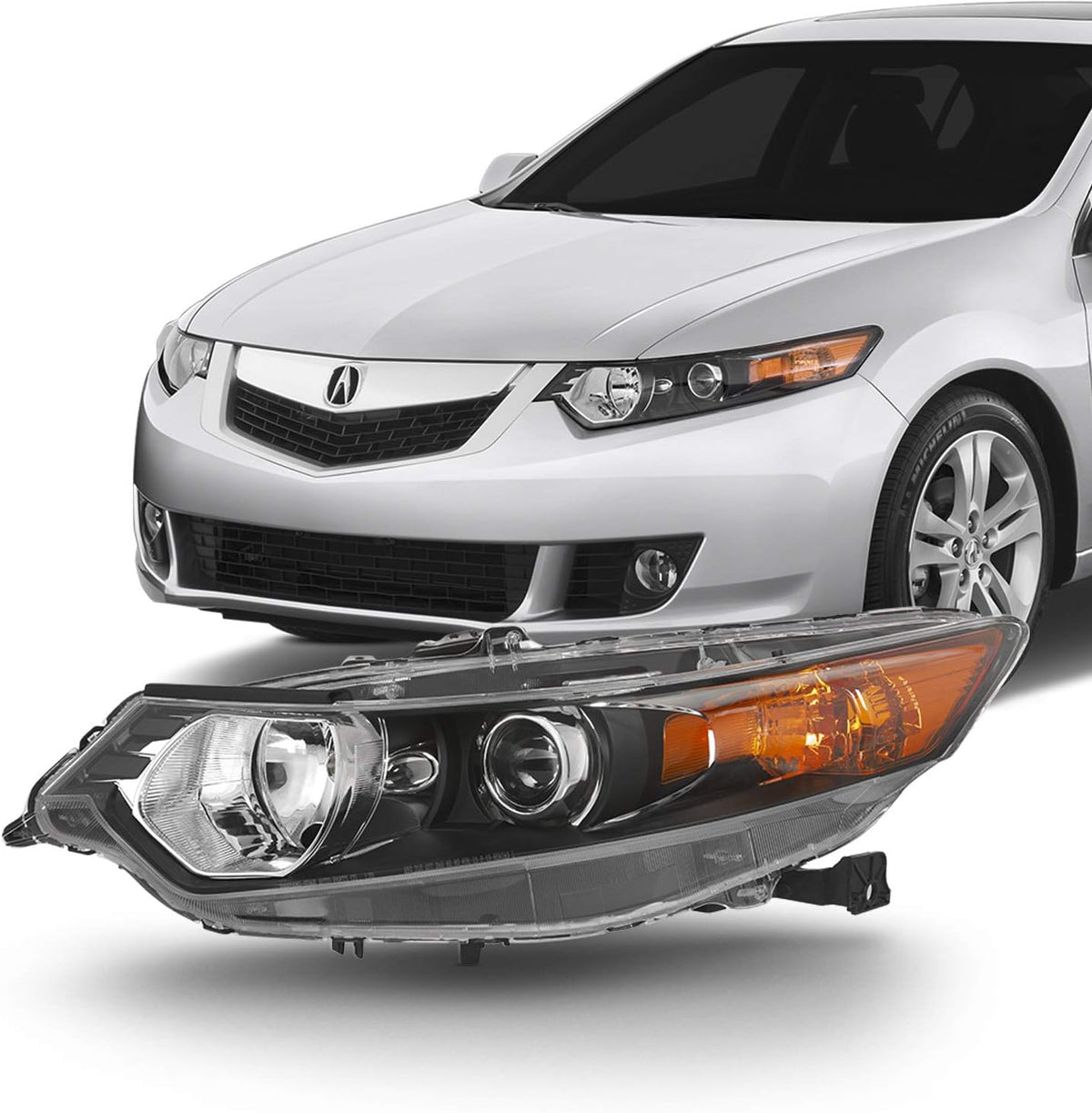 HID Xenon Headlights Pair for Acura TSX Sedan G40320