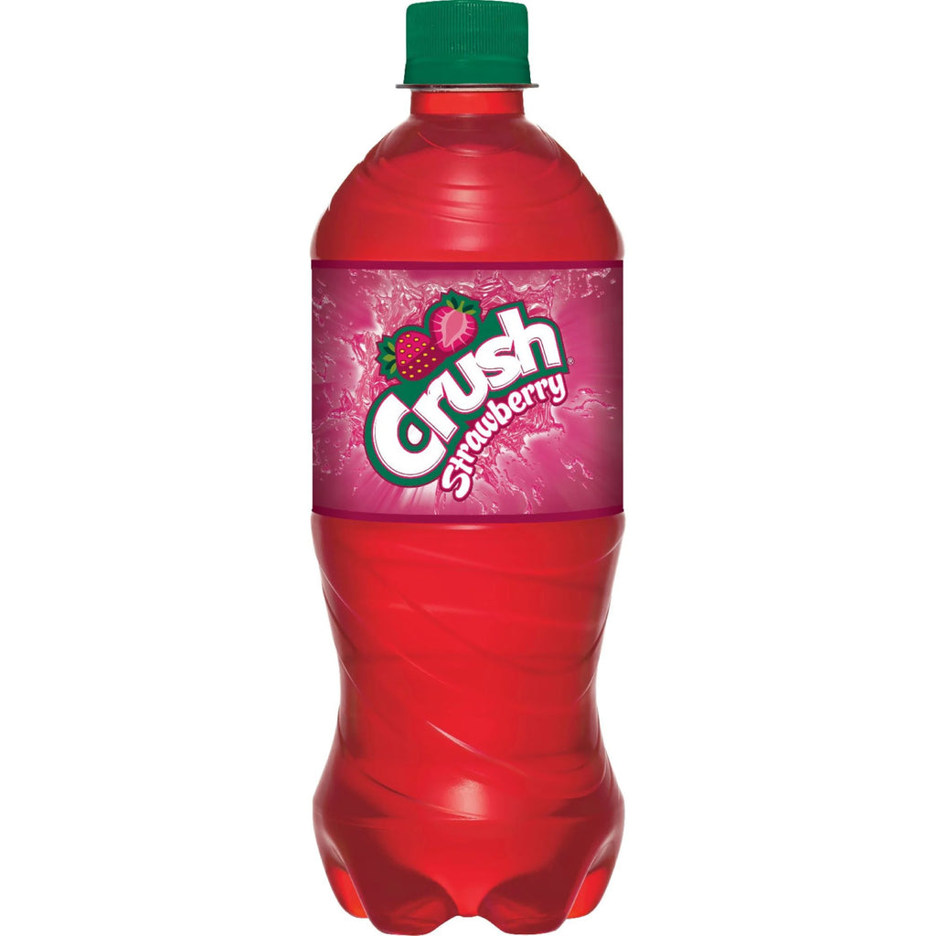 Crush Strawberry Soda 20oz Bottles, Quantity of 10 Q9196