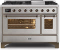 48 Dual Fuel Propane Gas Range in Stainless Steel F72322
