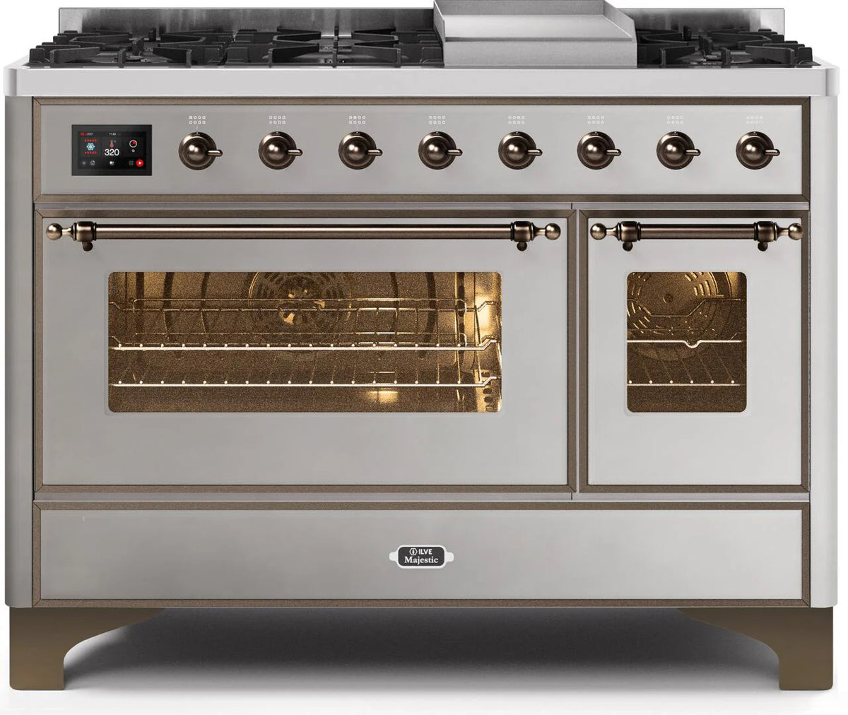 48 Dual Fuel Propane Gas Range in Stainless Steel F72322