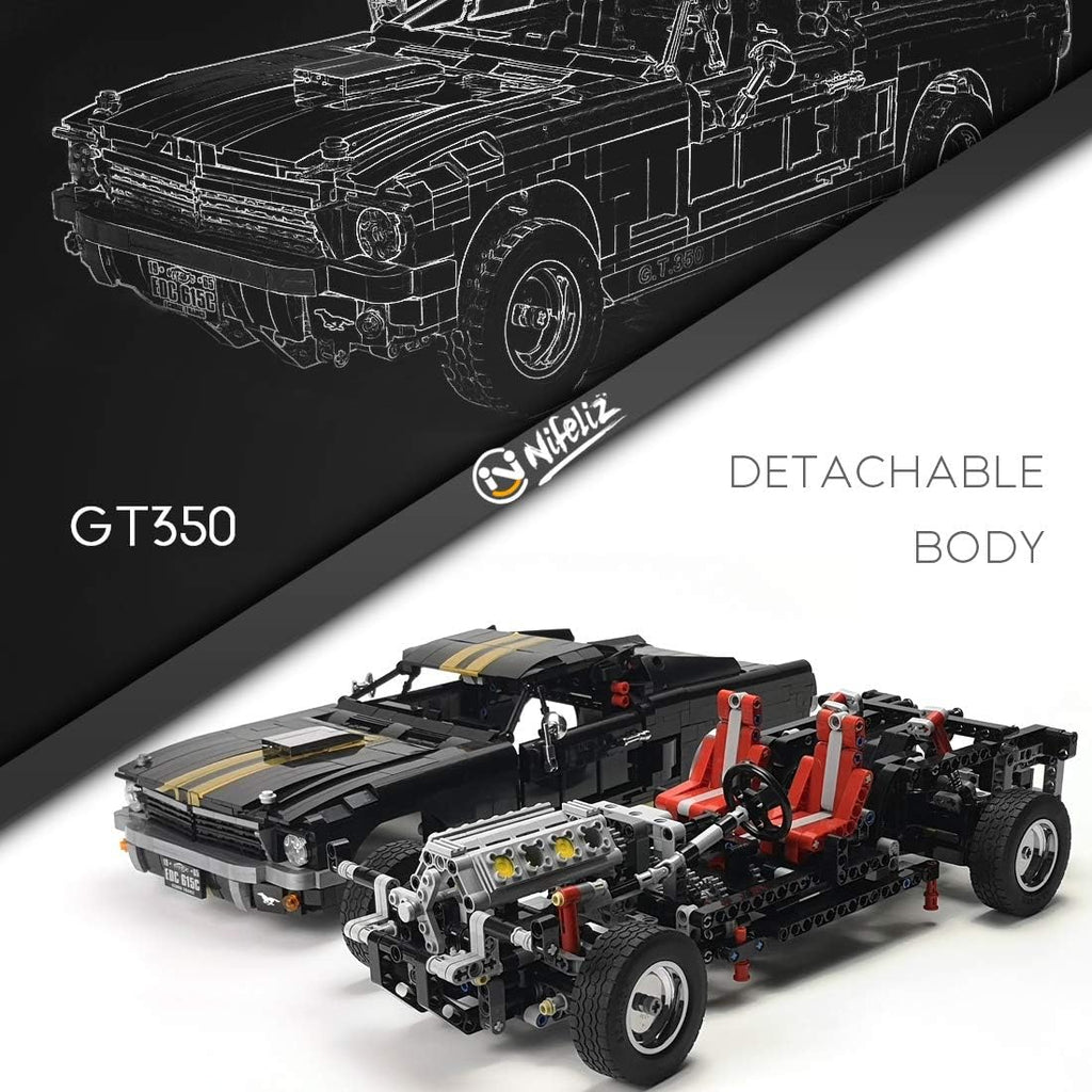 1965s GT350 Race Car Building Set (1,817 Pieces) Y5533