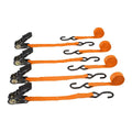 400 lb. Capacity 1 in. x 15 ft. Ratcheting Tie-Downs 4-Pack M430