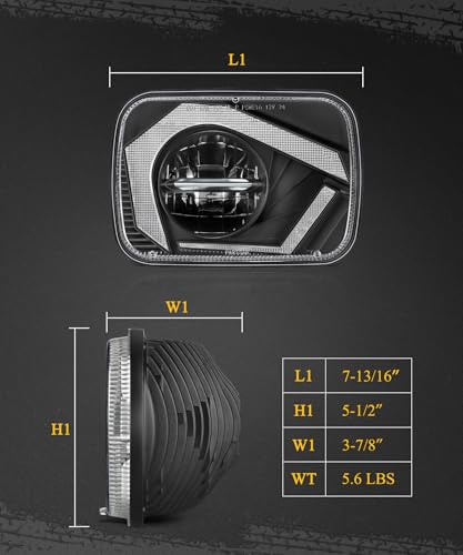 7x6 5x7 LED Headlights Sealed Beam Lights A15138