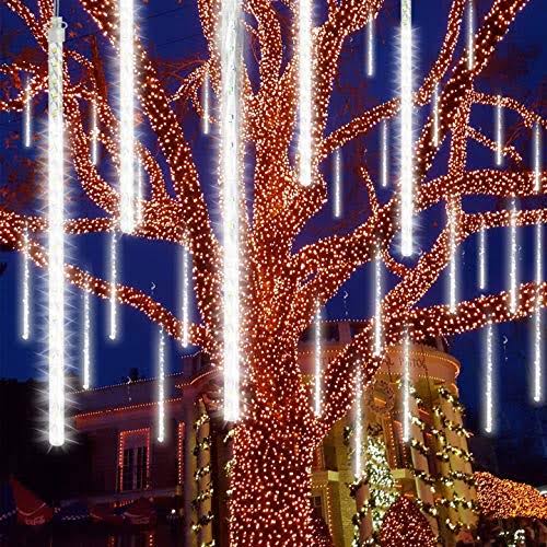 Meteor Shower Rain Lights 35.4 inch 24 Tubes 576 LEDs Waterproof L9789