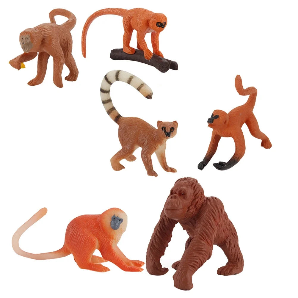 Solid Long-tailed Monkey Decoration Toy O392260