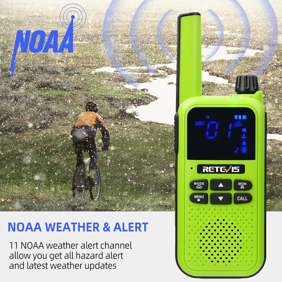 Green Bluetooth Walkie Talkies, 3Pcs D841804