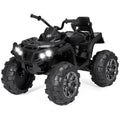 12V Kids Ride-On ATV Quad with Bluetooth, LED Lights - Black K393581