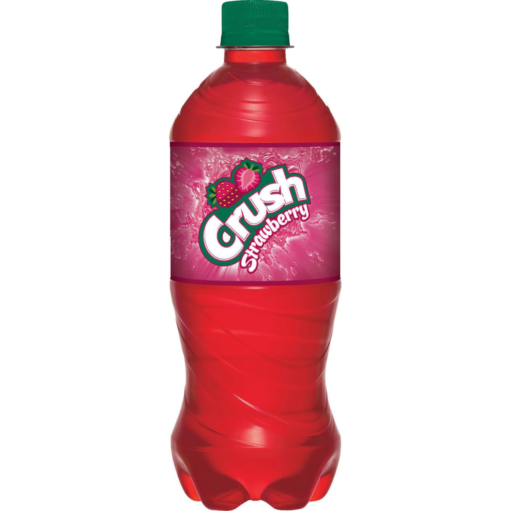 Crush Strawberry Soda 20oz Bottles, Quantity of 10 Q9196
