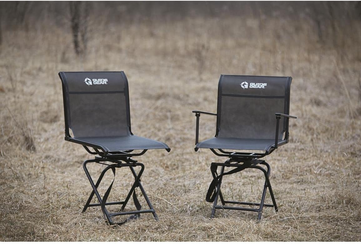 Portable Folding Hunting Blind Chair with Spin Swivel, 500-lb. Capacity P94657