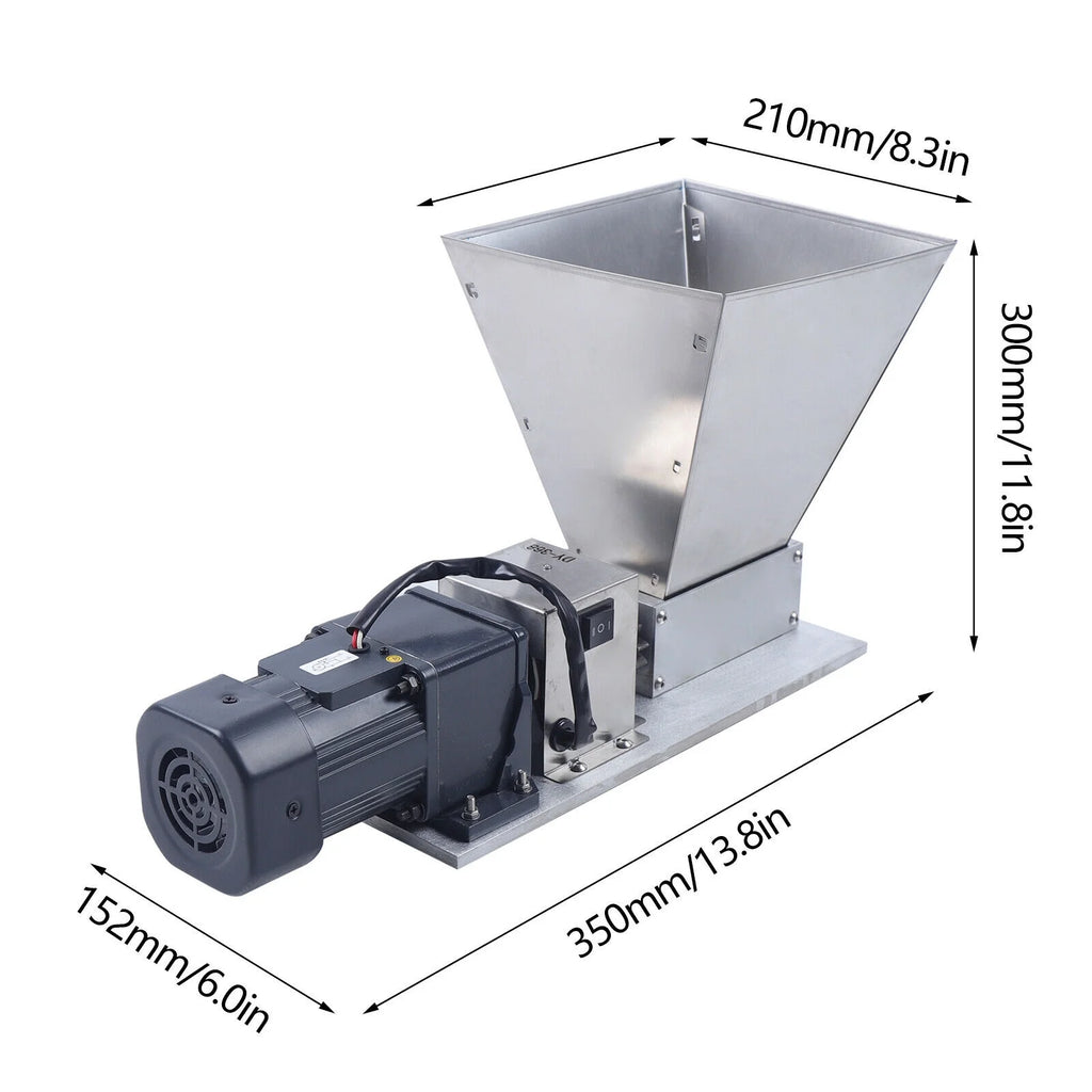 Electric Grain Mill 60W 2 Roller with Hopper X711873