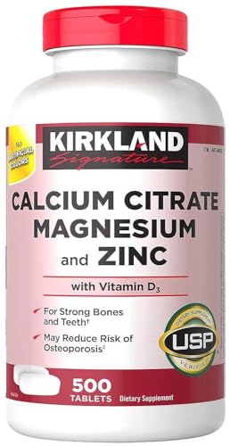 Calcium Citrate Magnesium and Zinc, 500 Tablets D69101
