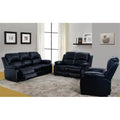 Black Reclining Sofa Set O136