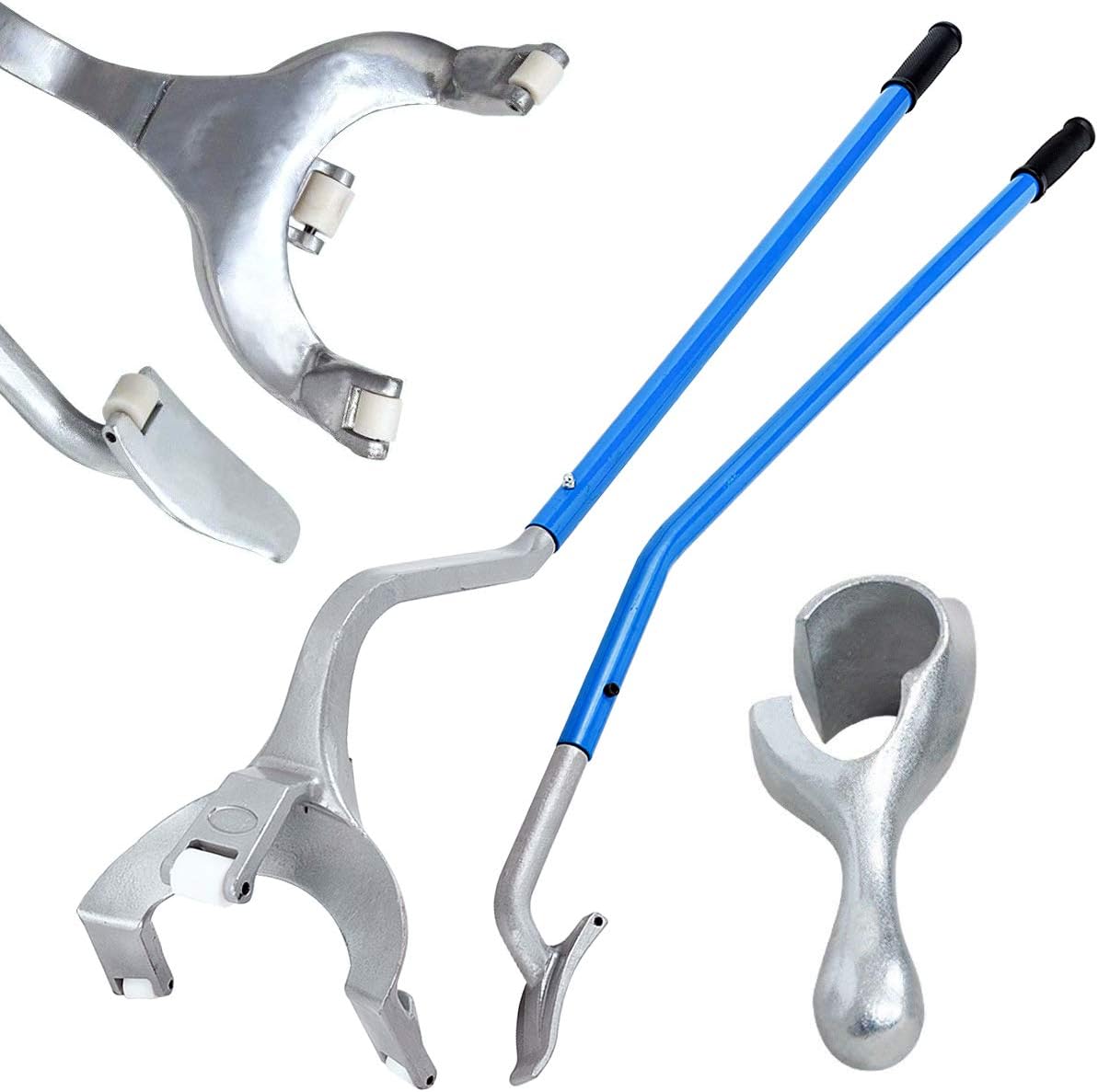 Steel Tire Mount Demount Tool Kit with Bead Breaker (Blue) K4066