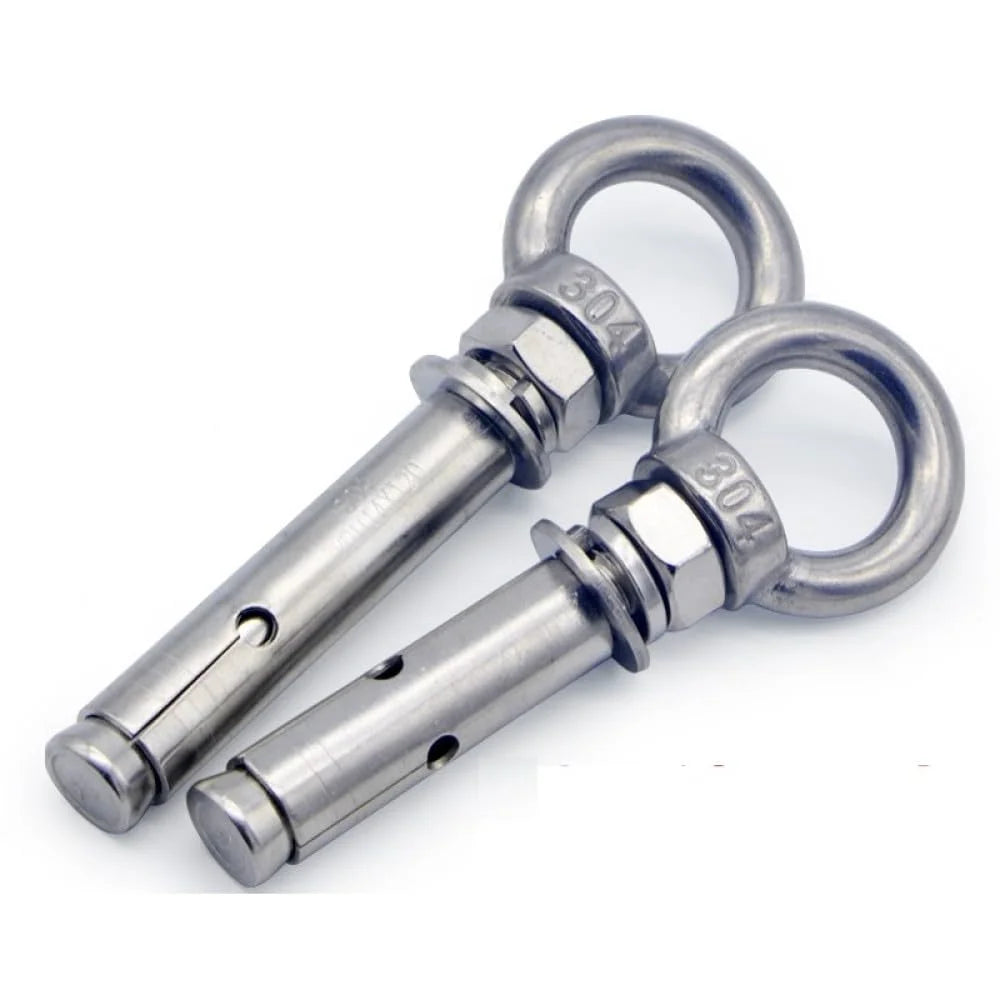 304 Stainless Steel Lifting Eye Bolt M6x50mm 4pcs A254