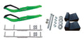 Green Razor Snowmobile Skis with 4.5" Shaper Bars Complete Kit I119879