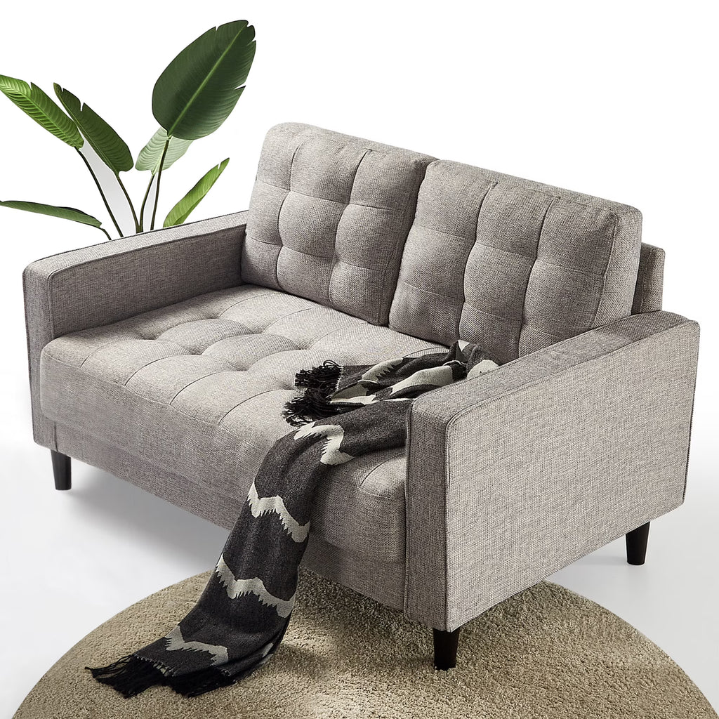 Soft Gray 2-Seater Loveseat I1087
