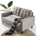 Soft Gray 2-Seater Loveseat I1087