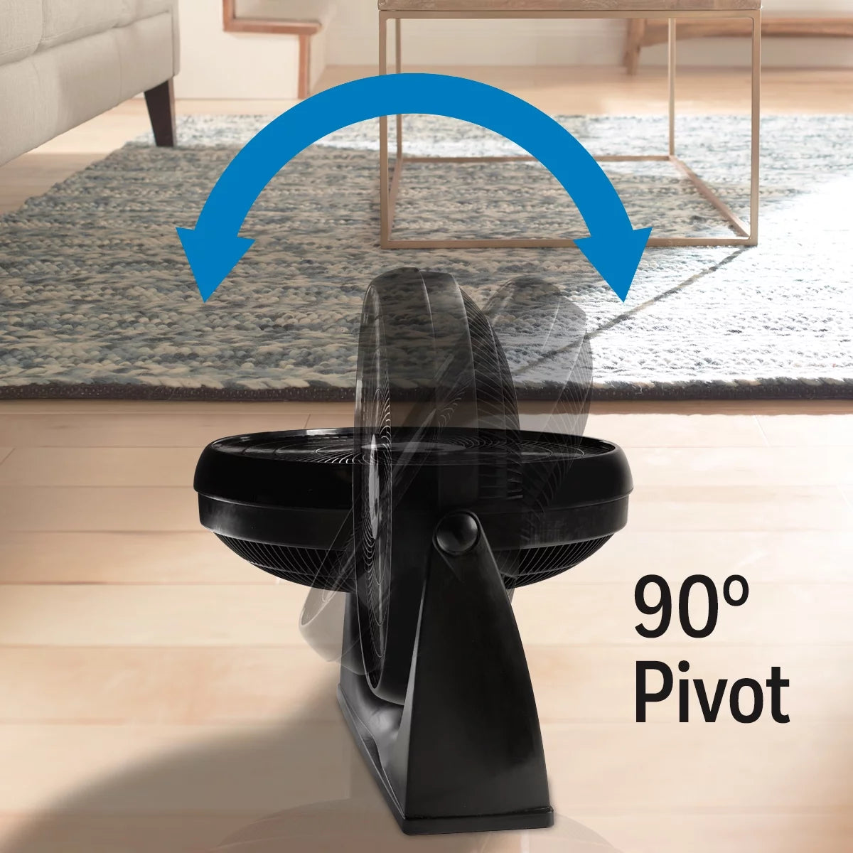 Black 3 Speed Electric Floor Fan S243