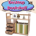 Adjustable Desktop Bookshelf with 3 Drawers K1147