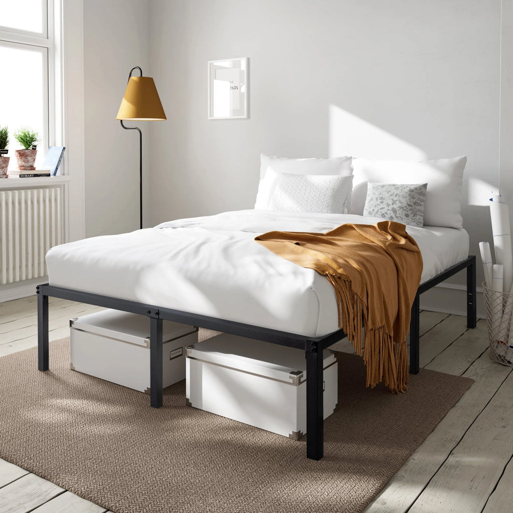 Queen Size Metal Platform Bed Frame J51022