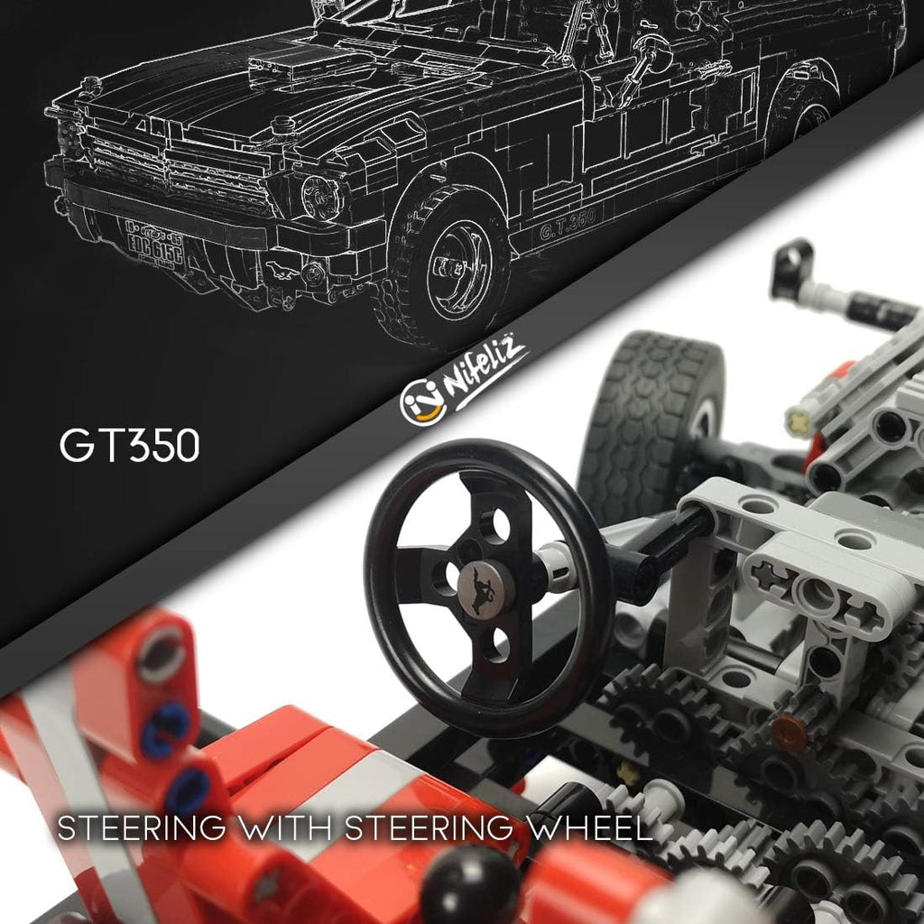 1965s GT350 Race Car Building Set (1,817 Pieces) Y5533