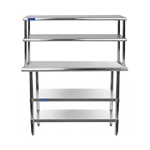 24" X 30" Stainless Steel Work Table with 2 Shelves P6372