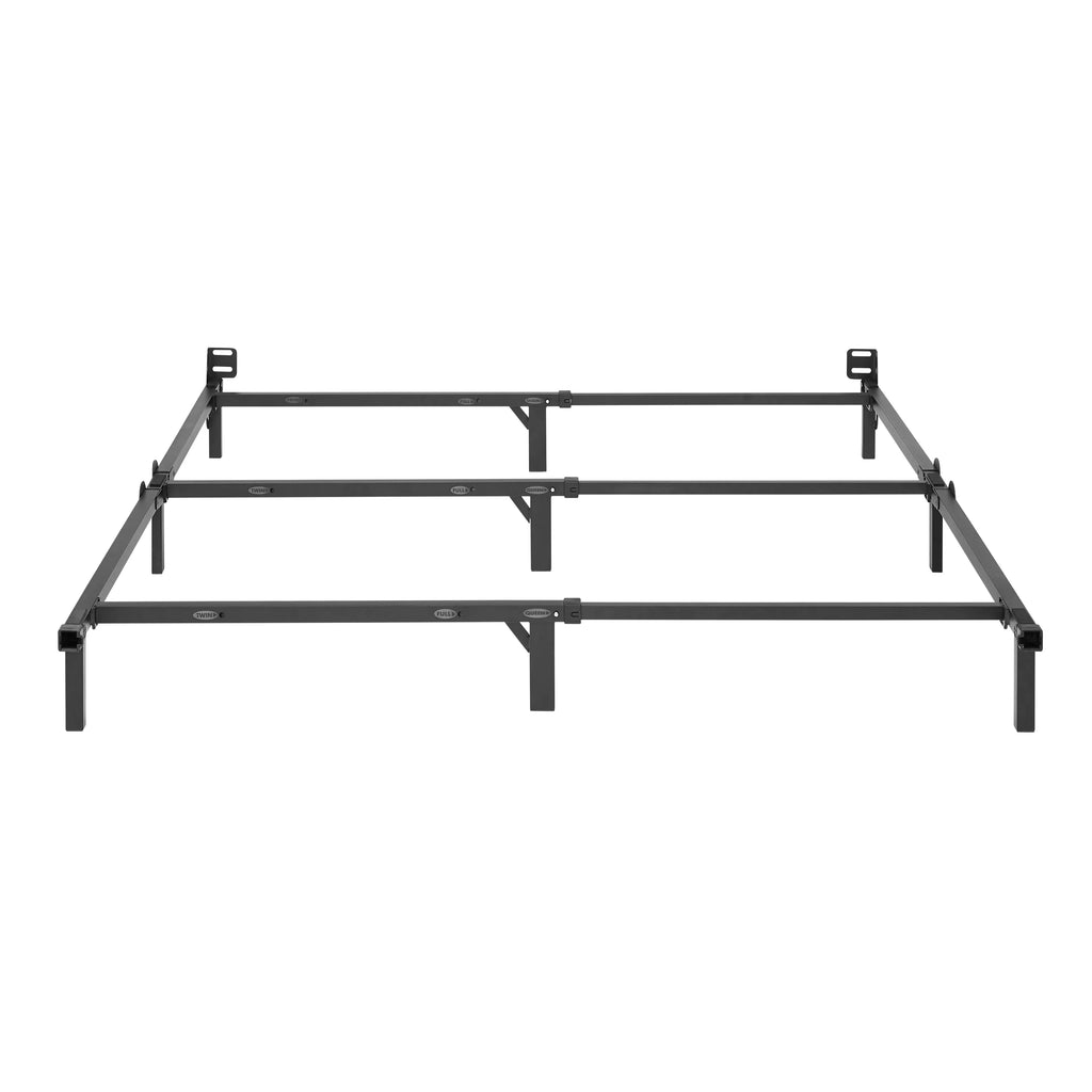 Adjustable Metal Bed Frame, Black, Twin - Queen J7369