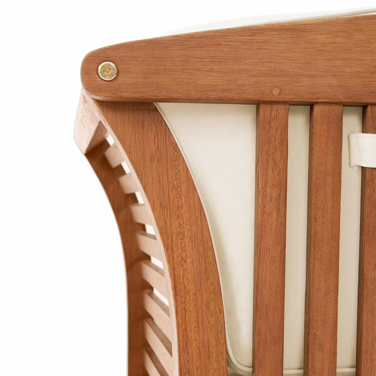 Eucalyptus Wood Outdoor Bench with Cushions T488087