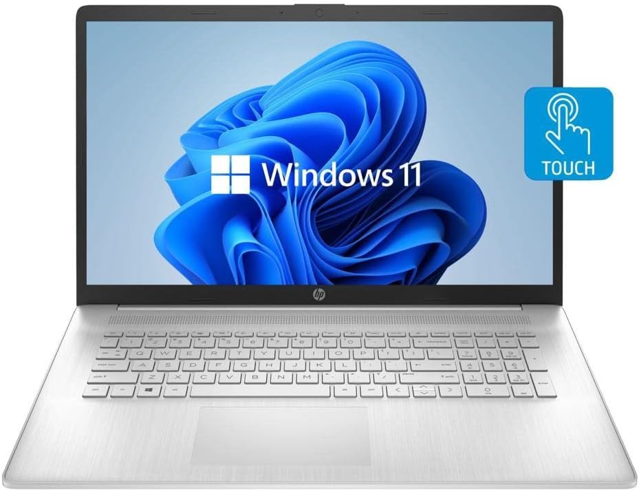17.3'' HD+ Touchscreen AMD Ryzen 5 5500U Notebook Laptop, Silver, 16GB RAM, 1TB HDD H1011