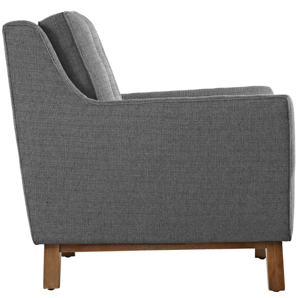 Grey Fabric Sofa and Armchairs Set Q915419