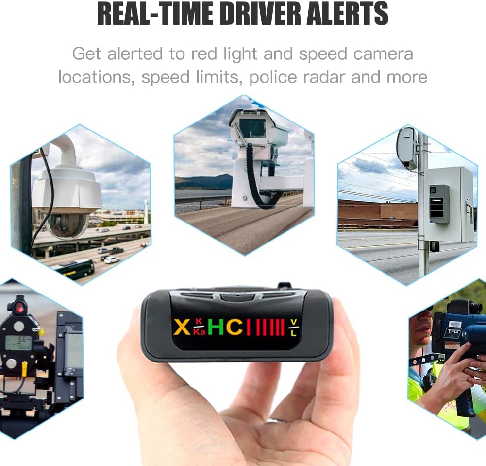 Radar Detector with Red Light Camera and Speed Camera Alerts Z296