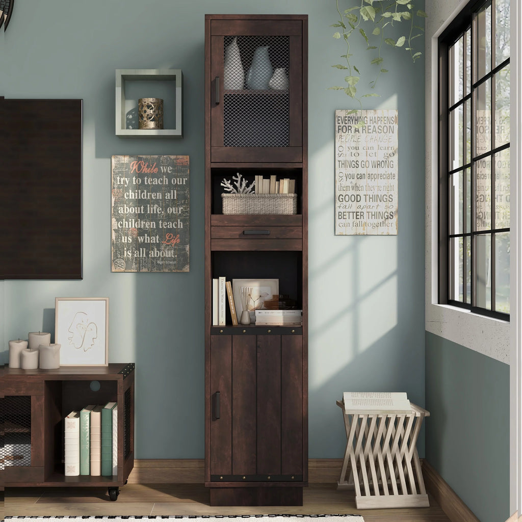 Walnut Multi-Storage TV Tower B585
