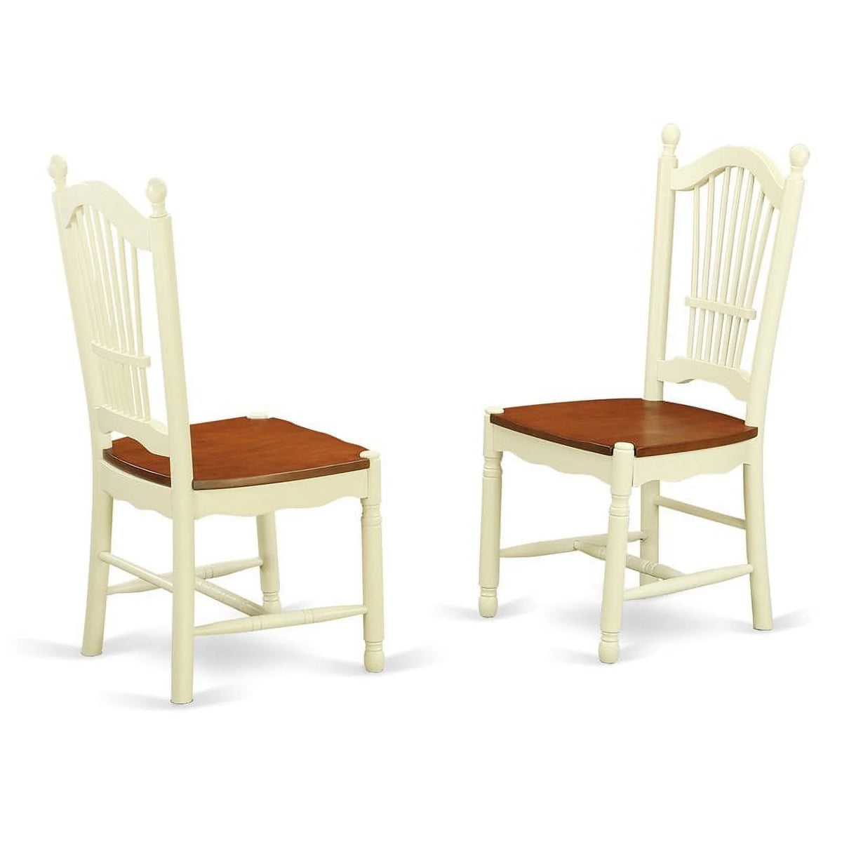 7-piece Wood Dining Table and Chair Set in Cherry E655