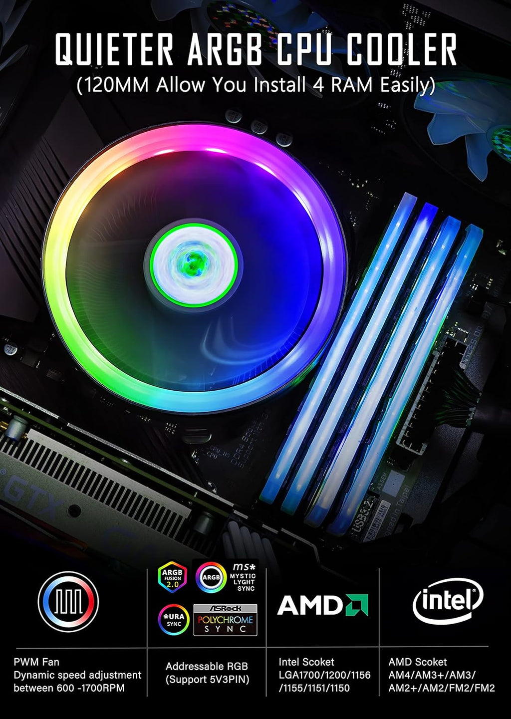 ATX PC Case with CPU Fan W447112