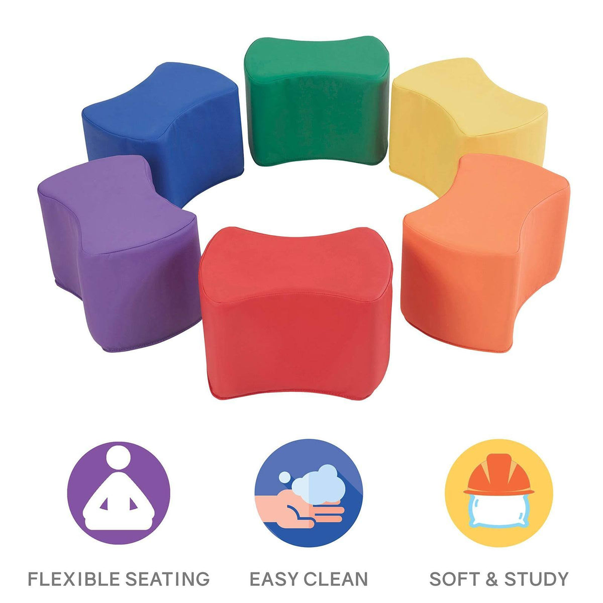 Pouf pack of 6 F4796