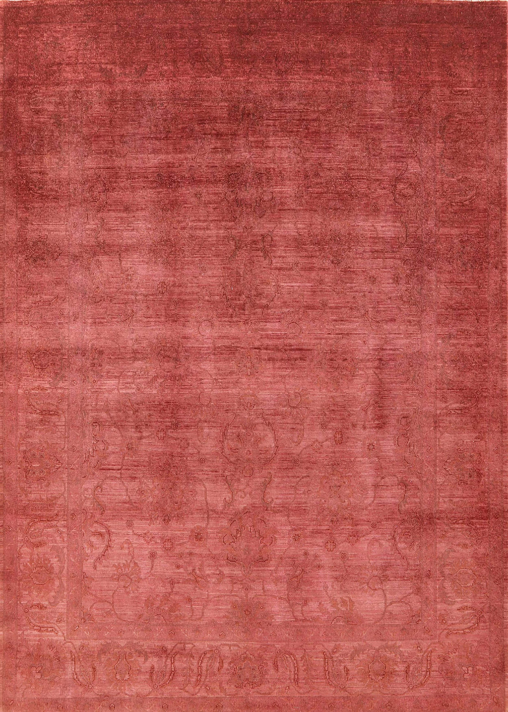 Bright Orange Rectangle Area Rug G138115