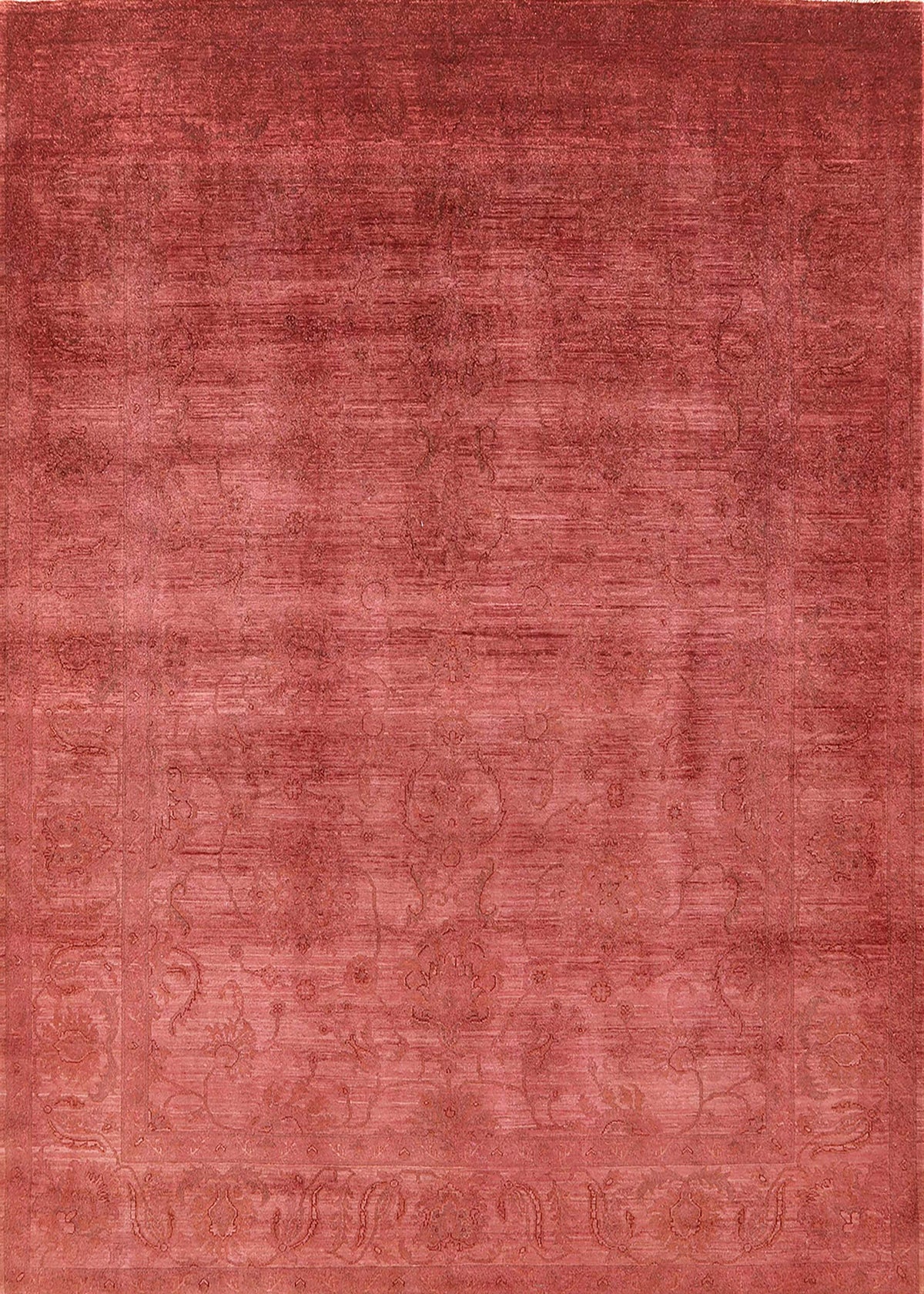 Bright Orange Rectangle Area Rug G138115