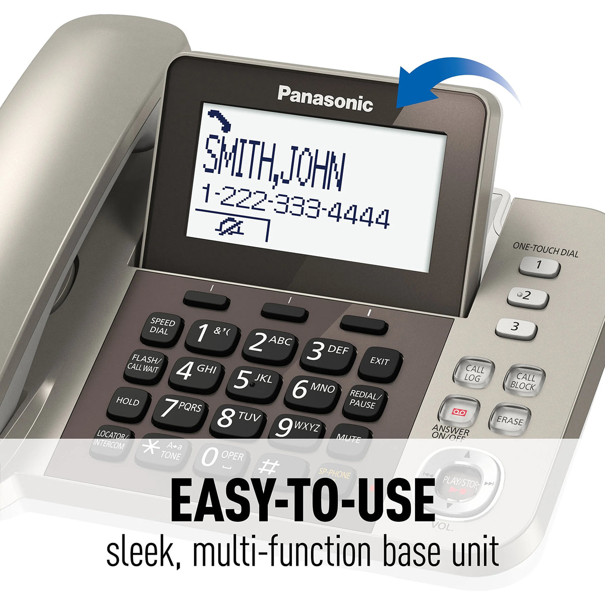 Champagne Gold Corded / Cordless Dect Landline Telephone H734