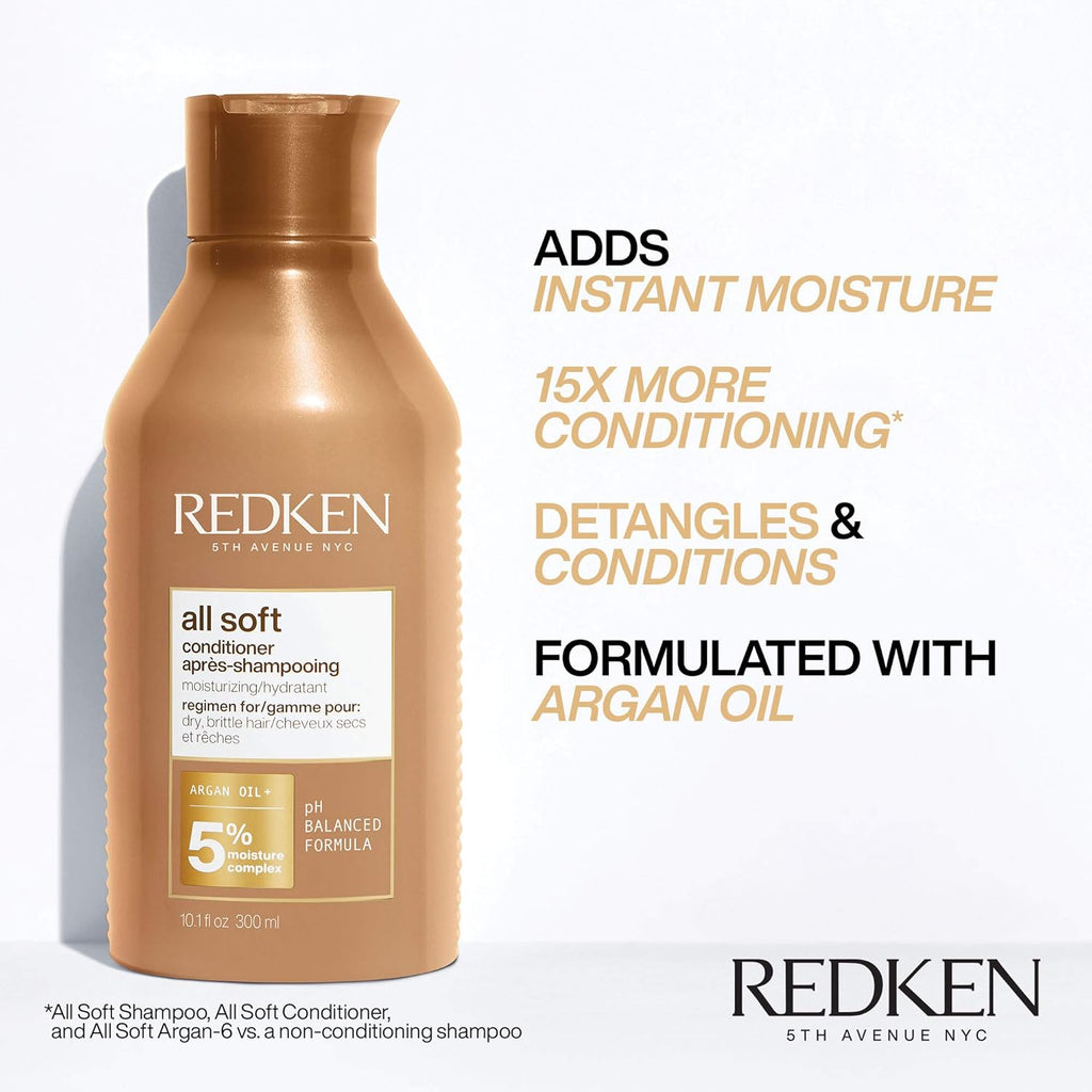 All Soft Shampoo, Conditioner and Heavy Cream Treatment with Argan Oil D67358